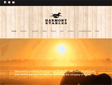 Tablet Screenshot of harmonystables.com